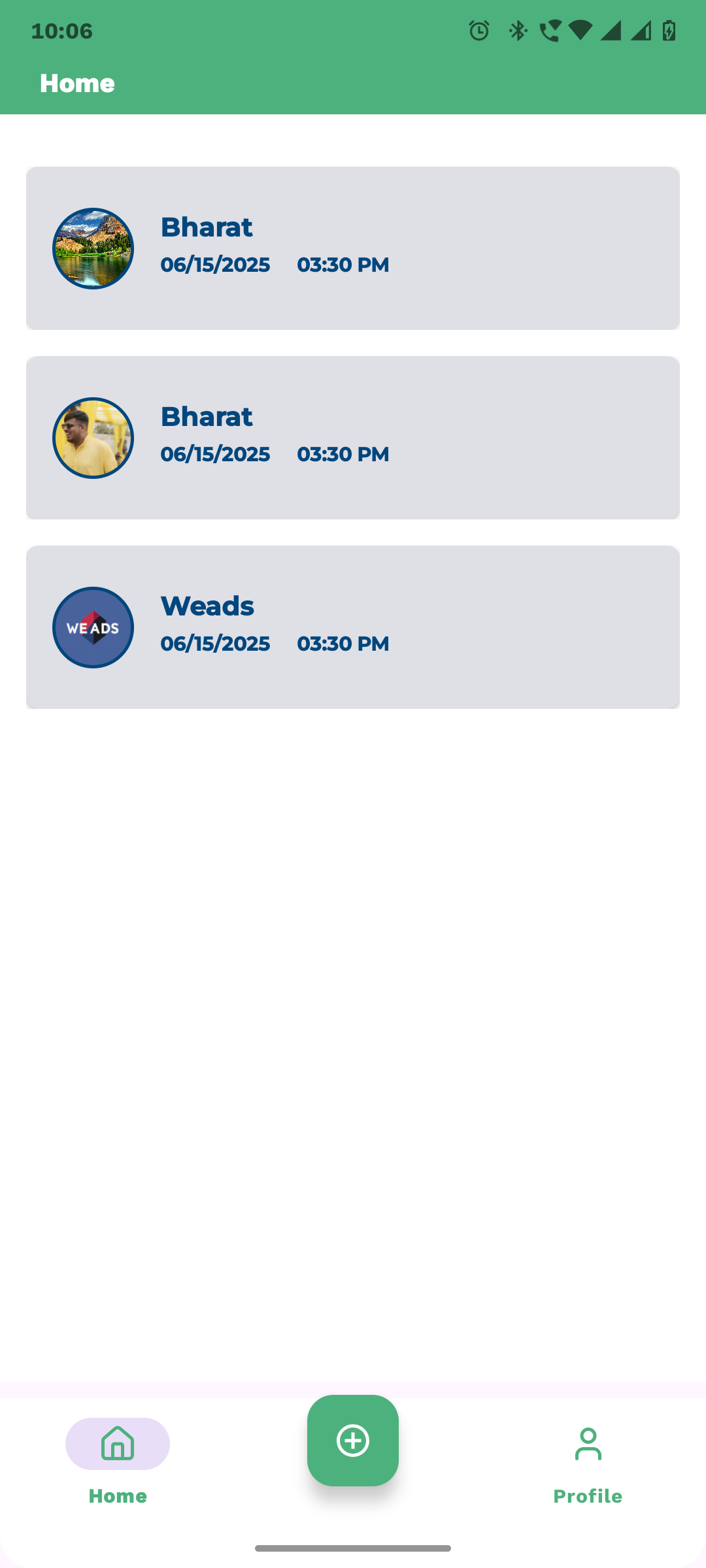 Dashboard Page