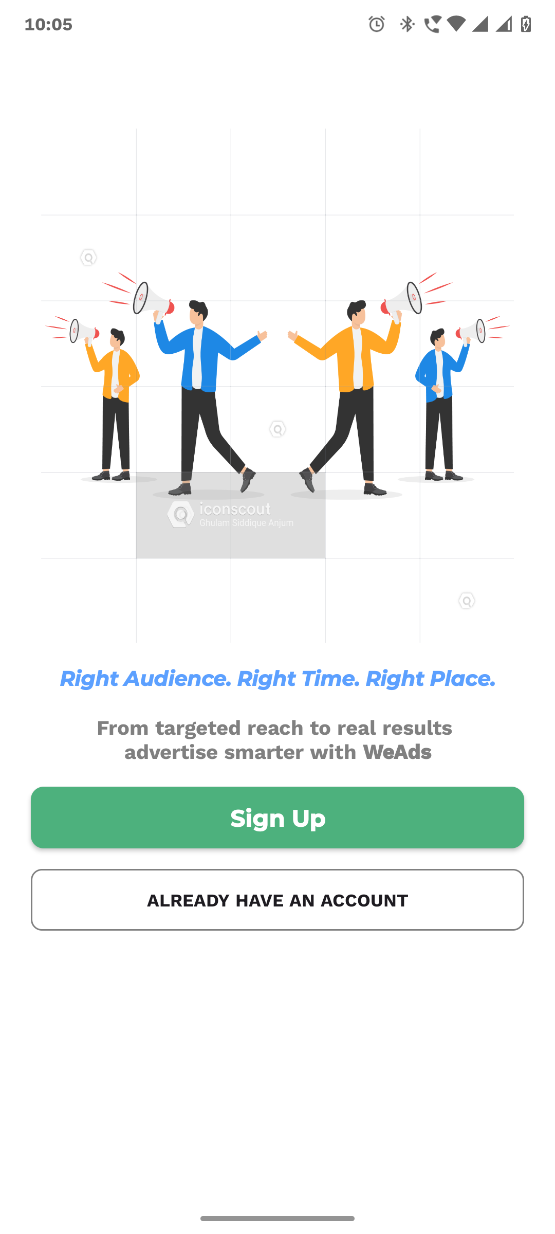 Welcome page